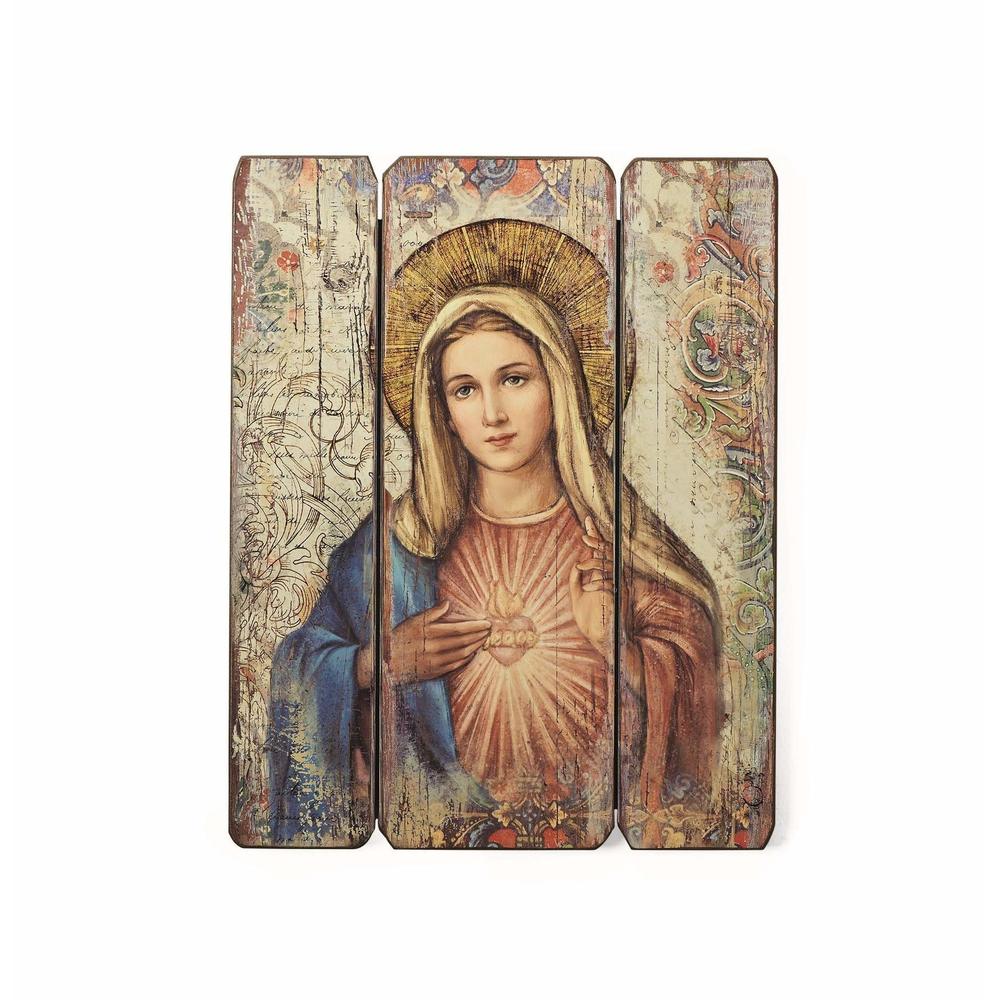 By Roman - Immaculate Heart Decorative Panel, 15" H, Courageous Panels, Medium🦎